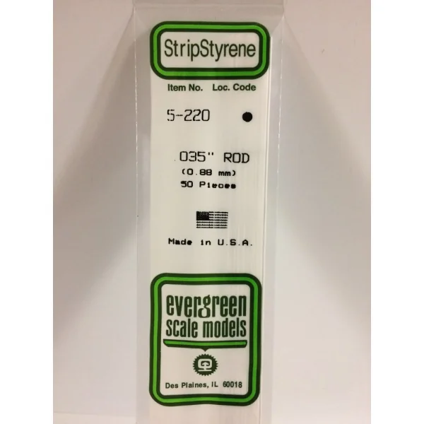 Evergreen [5-220] 14 Rod .035 (50 per pack)