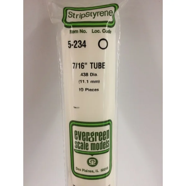 Evergreen [5-234] 14 Round Tube (Telescoping) .438 (7/16) (10 per pack)