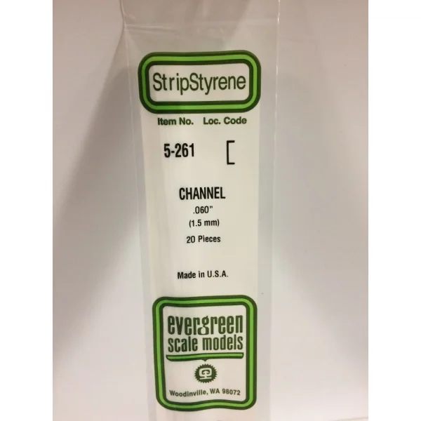 Evergreen [5-261] 14 Channel .060 (20 per pack)