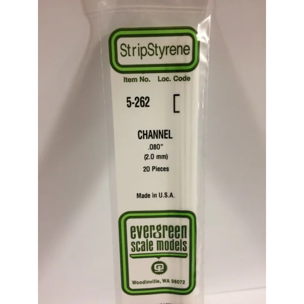 Evergreen [5-262] 14 Channel .080 (20 per pack)
