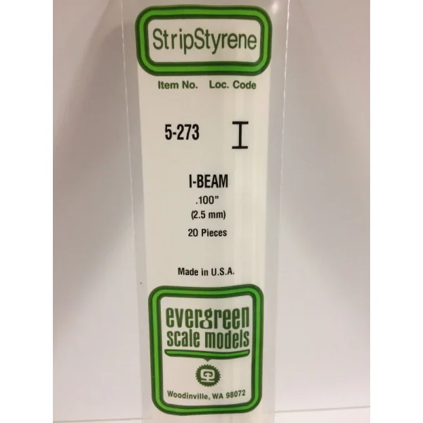 Evergreen [5-273] 14 I-Beam .100 (20 per pack)