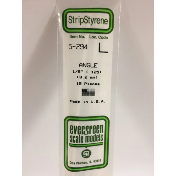 Evergreen [5-294] 14 Angle .125 (15 per pack)