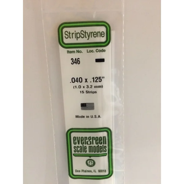 Evergreen [6-346] 24 Strip .040 x .125 (50 per pack) &mdash; image 9 of 10