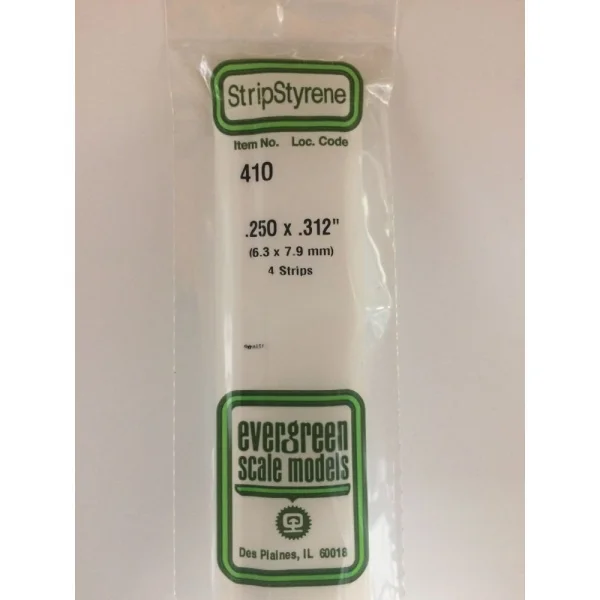 Evergreen [410] 24 Strip .250 x .312 (4 per pack)