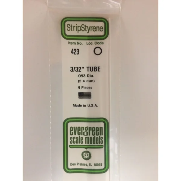Evergreen [6-423] 24 Round Tube (Telescoping) .093 (100 per pack)