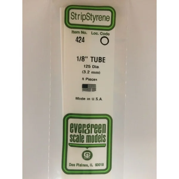 Evergreen [6-424] 24 Round Tube (Telescoping) .125 (100 per pack)