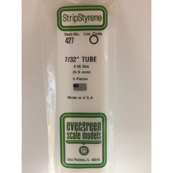 Evergreen [6-427] 24 Round Tube (Telescoping) .219 (100 per pack)