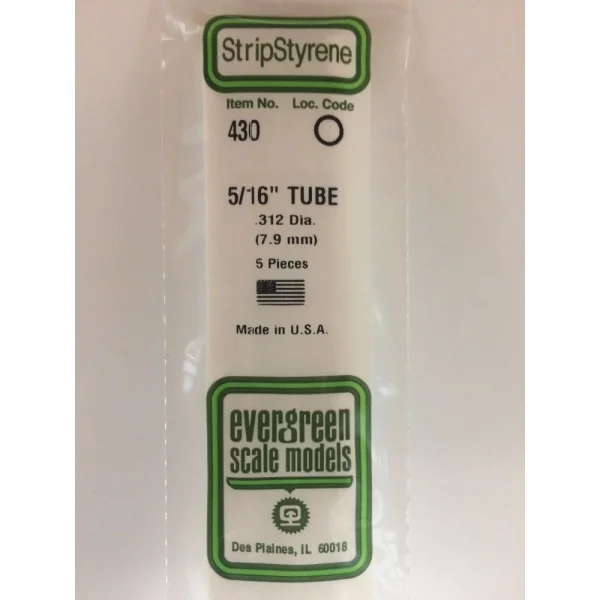 Evergreen [6-430] 24 Round Tube (Telescoping) .312 (100 per pack)