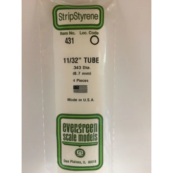 Evergreen [6-431] 24 Round Tube (Telescoping) .344 (100 per pack)