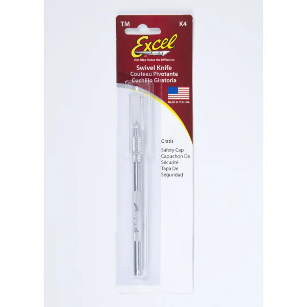 Excel K4 Swivel Knife, 360 Degree Aluminium Body with Safety Cap &mdash; image 8 of 10