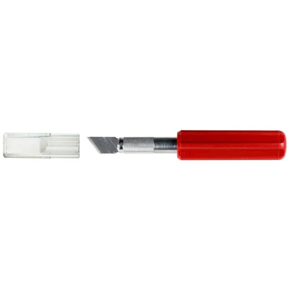 Excel K5 Knife, Heavy Duty Red Plastic Handle with SafetyCap (Carded) — image 4 of 7
