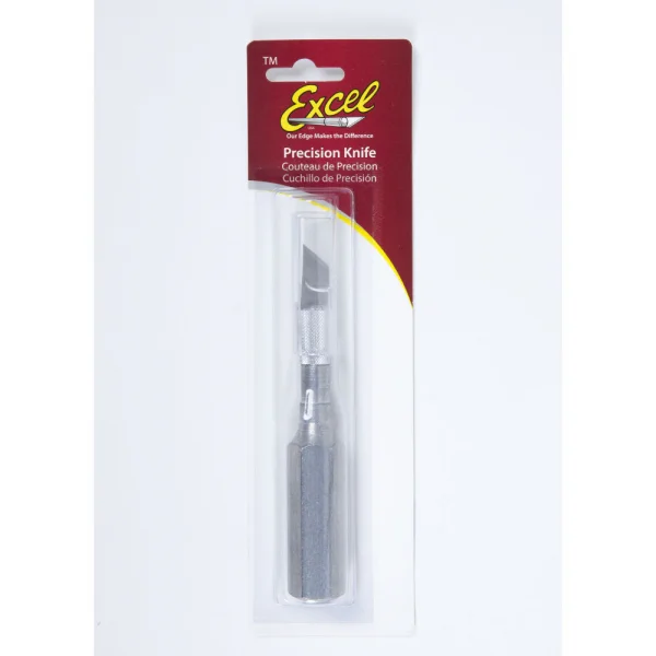 Excel K6 Hex Handle Aluminium Knife with Safety Cap (Carded)