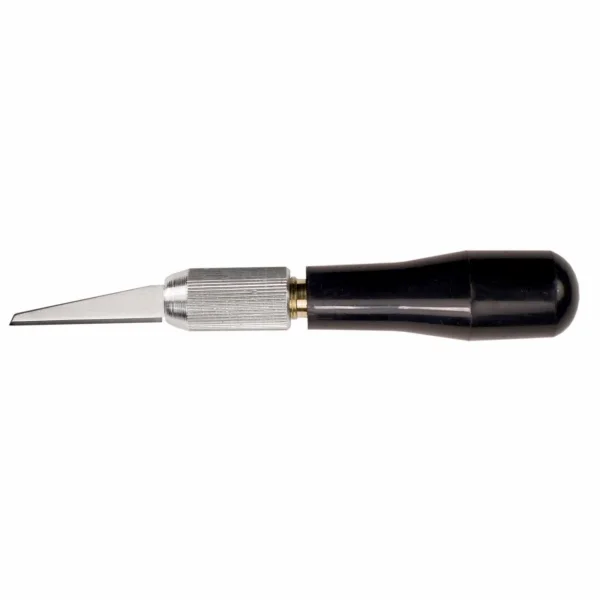 Excel K7 Wood Carving Knife, Black Plastic Handle with Scabbard (Carded)