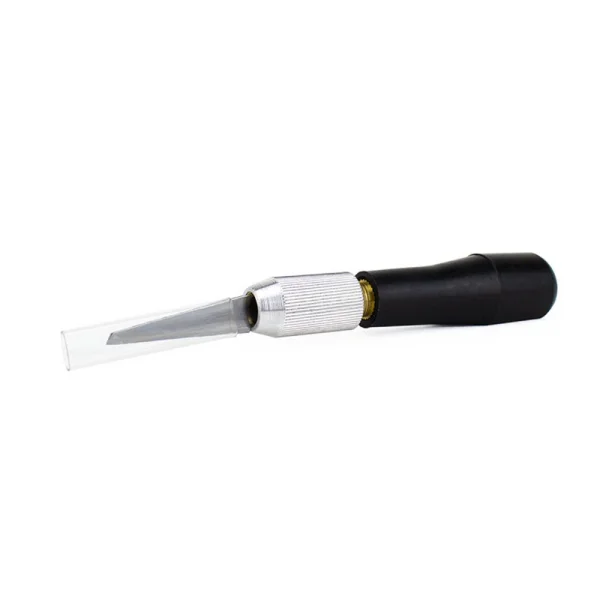 Excel K7 Wood Carving Knife, Black Plastic Handle with Scabbard (Carded)