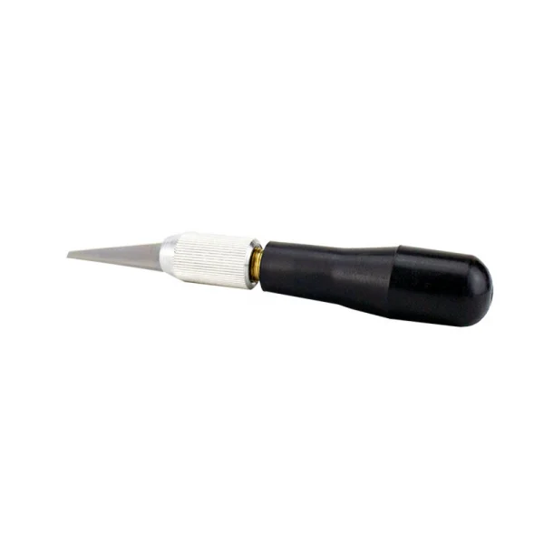 Excel K7 Wood Carving Knife, Black Plastic Handle with Scabbard (Carded)