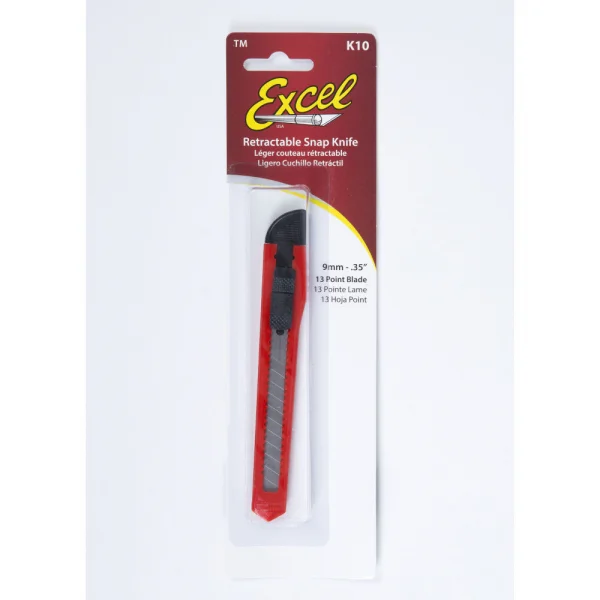 Excel K10 Plastic 9mm Craft Knife - Red — image 2 of 4