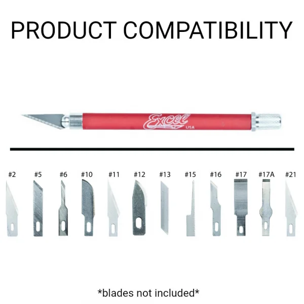Excel K18 Grip-On Knife with Safety Cap, Red (Carded) — image 4 of 8