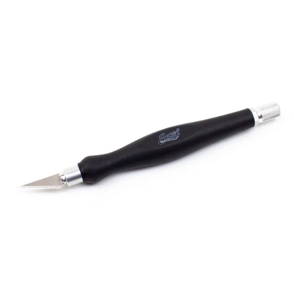 Excel K26 Black Fit Grip Knife With Rubberized Grip