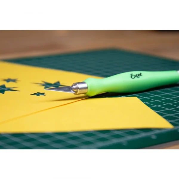 Excel K27 Green Fit Grip Knife With Rubberized Grip