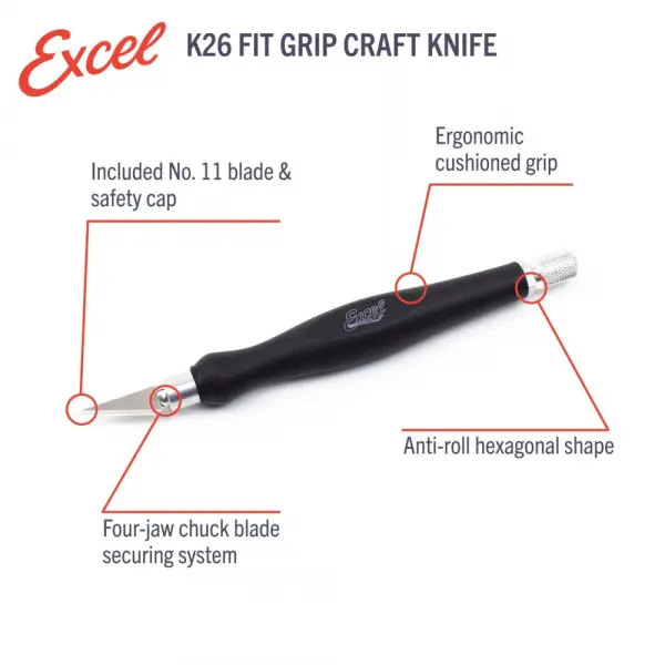 Excel K27 Green Fit Grip Knife With Rubberized Grip — image 7 of 8