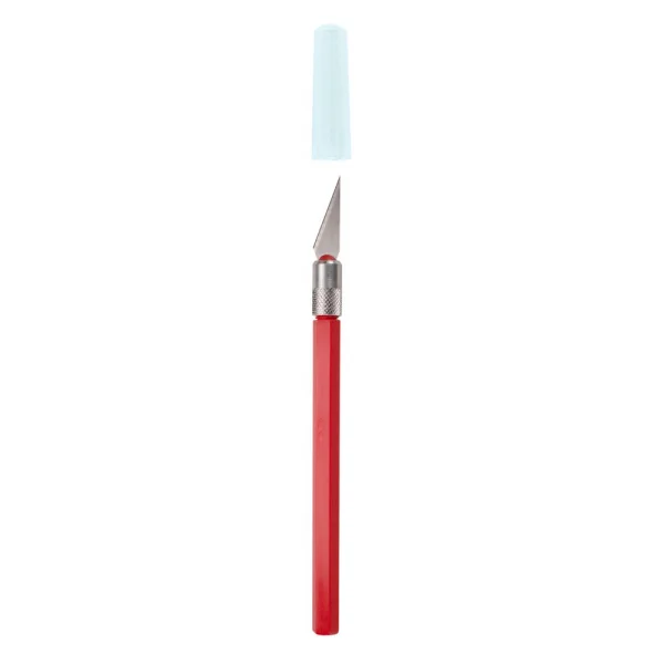 Excel K30 Light Duty Rite-Cut Knife with Safety Cap, Red (Carded) — image 4 of 4