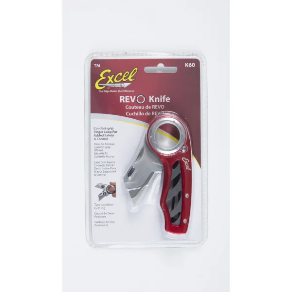 Excel K60 Revo Folding Utility Knife - Red