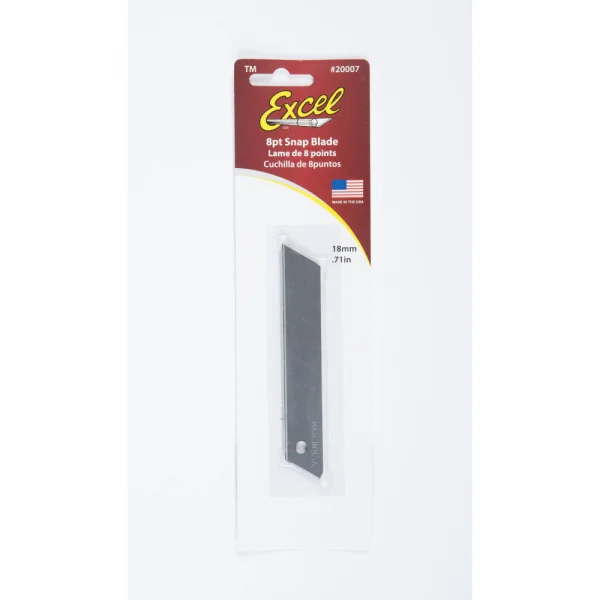 Excel 18mm, 8pt Snap Blade (5pcs) (Carded) — image 3 of 4