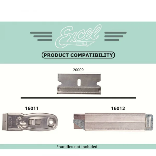 Excel Single Edge Blade, 0.009in (10) (Carded)