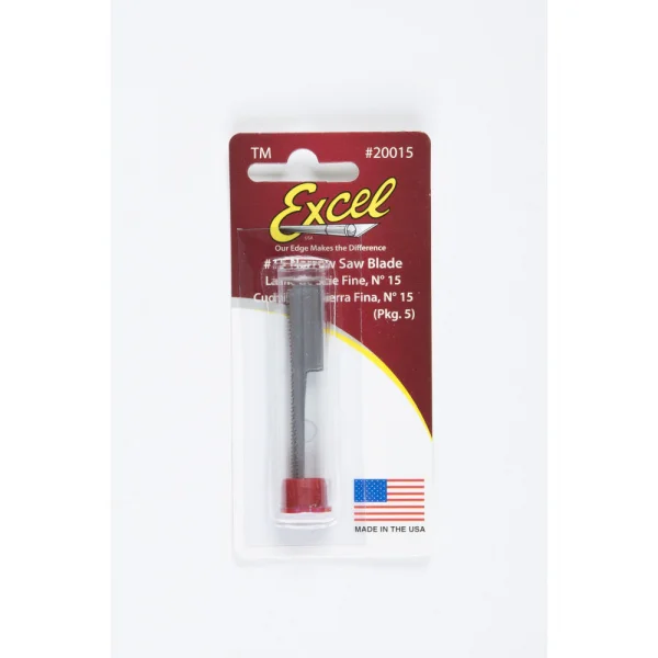 Excel #15 Narrow Saw Blade, Shank 0.345 (0.88 cm) (5pcs)(Carded) — image 2 of 6