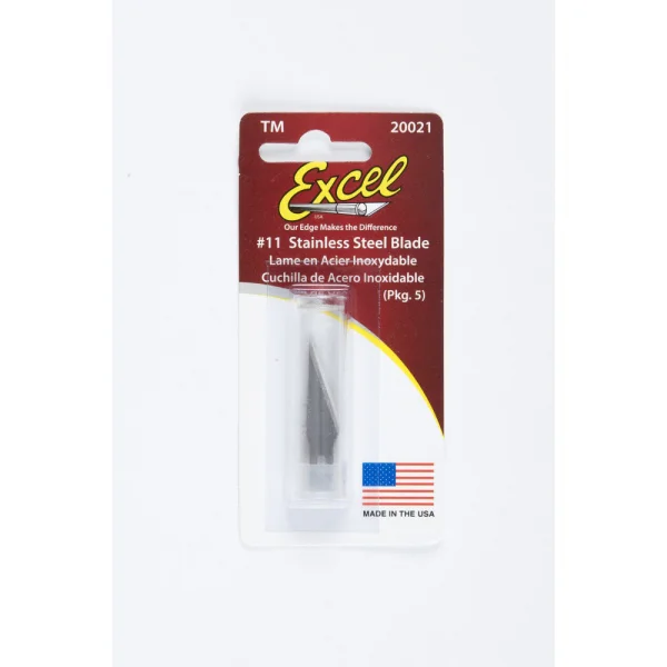 Excel #11 Stainless Steel Blade, Shank 0.25 (0.58 cm) (5pcs) (Carded) &mdash; image 2 of 8