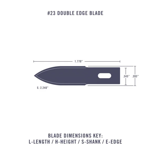 Excel #23 Double Edge Blade, Shank 0.345 (0.88 cm) (5pcs) (Carded) — image 3 of 8