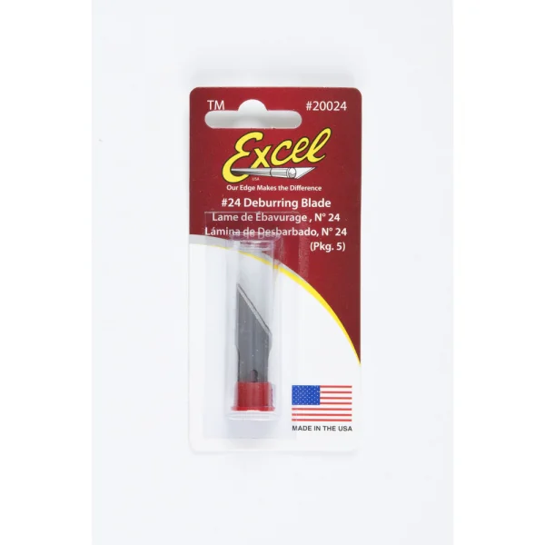Excel #24 Deburring Blade, Shank 0.345 (0.88 cm) (5pcs) (Carded) — image 3 of 4
