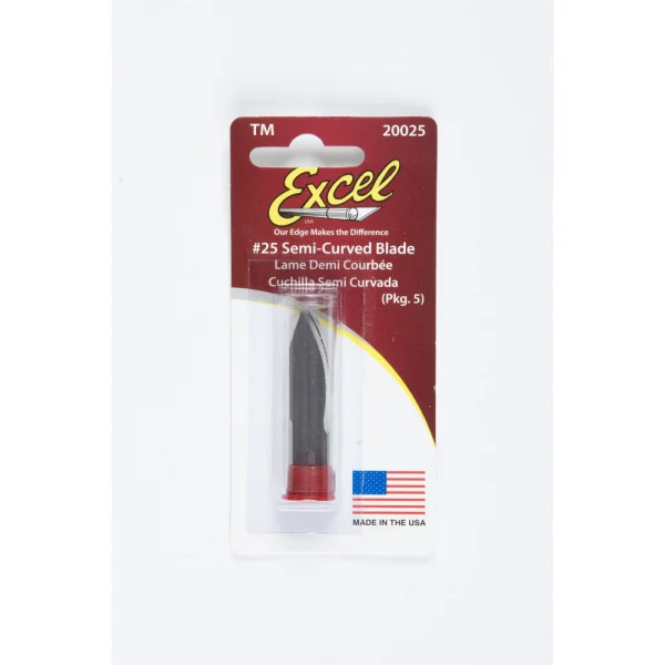 Excel #25 Contoured Blade, Shank 0.345 (0.88 cm) (5pcs) (Carded) — image 3 of 7