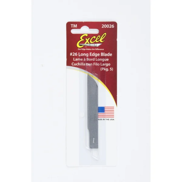 Excel #26 Whittling Blade 3, Shank 0.345 (0.88 cm) (5pcs) (Carded) &mdash; image 2 of 4