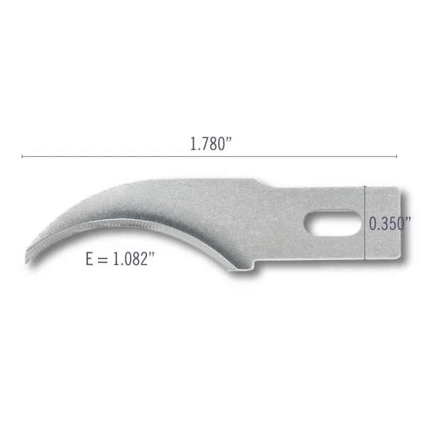 Excel #28 Concave Blades, Shank 0.345 (0.88 cm) (5pcs) (Carded) — image 6 of 9