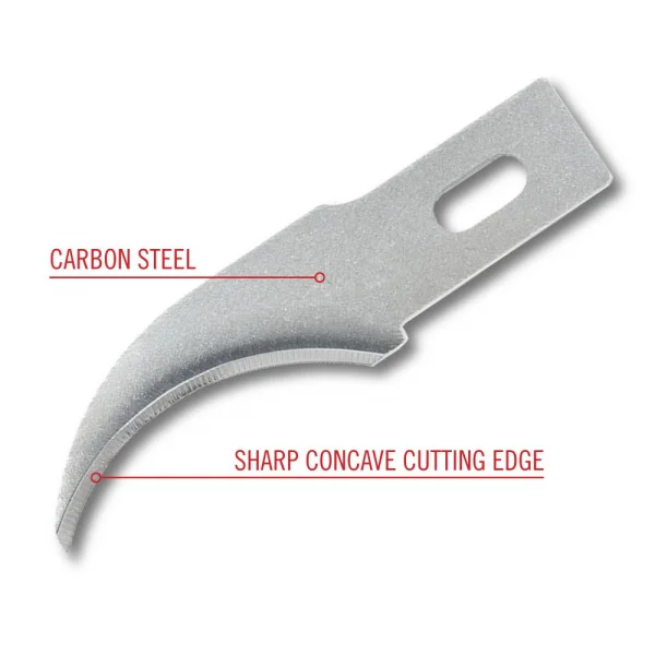 Excel #28 Concave Blades, Shank 0.345 (0.88 cm) (5pcs) (Carded) — image 4 of 9