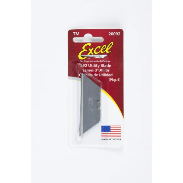 Excel 2 Notch Utility Blade, 0.024in (5pcs) (Carded)