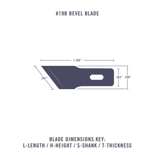 Excel 19B Bevel Blade B (5 pcs)