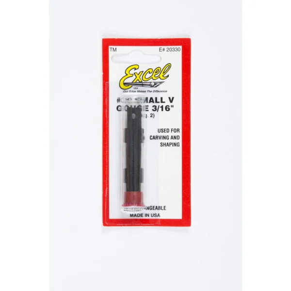 Excel Carving Gouge, Small V (2) (Carded)