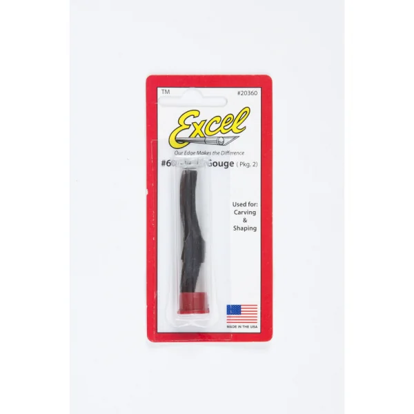 Excel Carving Gouge, Small U (2) (Carded)