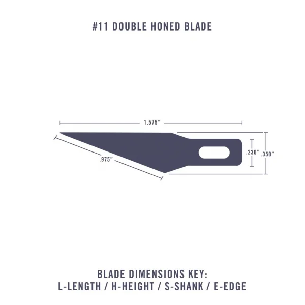 Excel 11 Double Honed Blades (100pcs)
