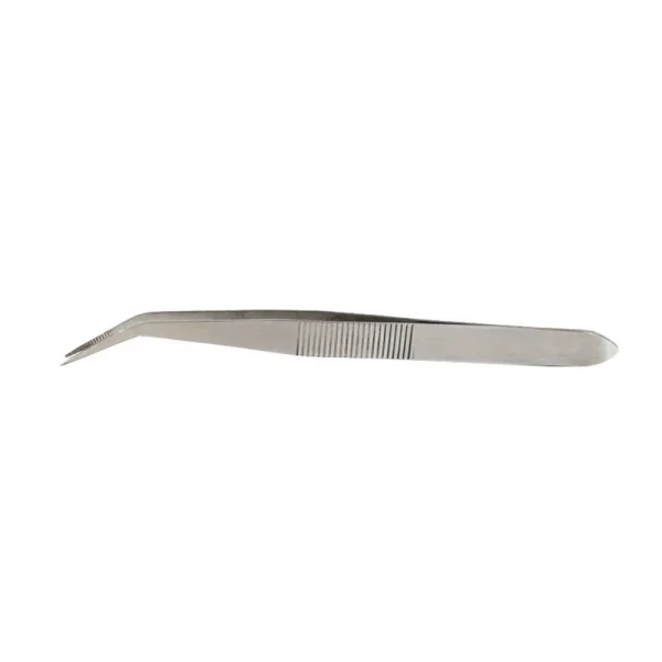 Excel 4.5in Curved Stainless Steel Tweezers (Carded)