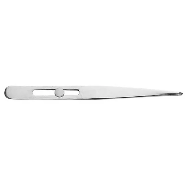 Excel 4.75in Pointed Slide Lock Stainless Steel Tweezers (Carded)