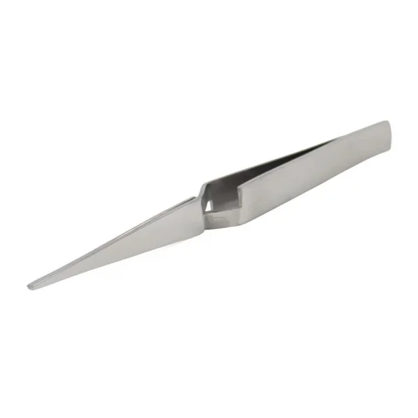 Excel 4.5in Pointed Self Closing Stainless Steel Tweezers(Carded)
