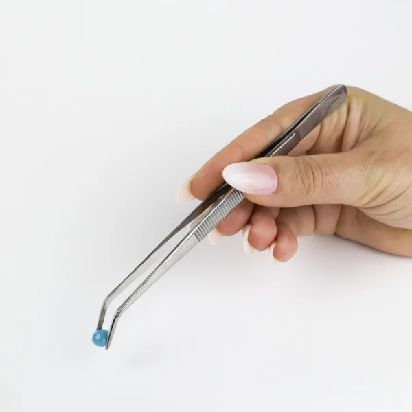 Excel 6in Curved Point Stainless Steel Tweezers (Carded)