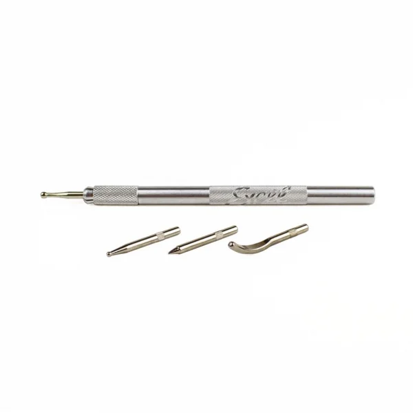Excel Burnishing Set with 4 Interchangeable Tips (Carded)