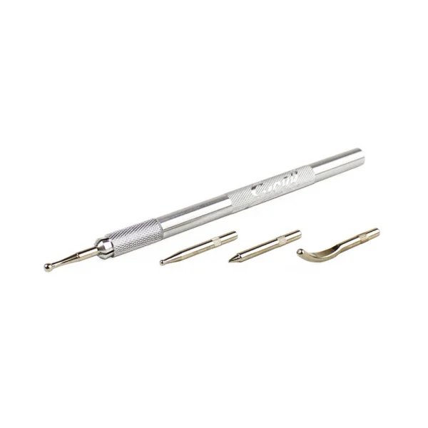 Excel Burnishing Set with 4 Interchangeable Tips (Carded)