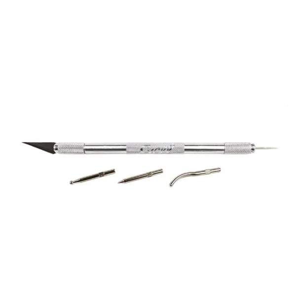 Excel Double Ended Chuck and Safety Cap (Hobby Awl, 3 Burnisher Tips, #11 Blade) (Carded)