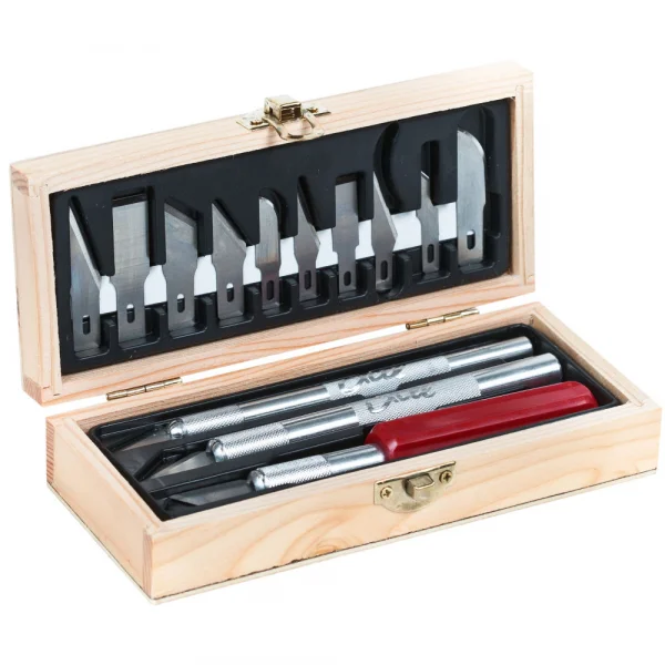 Excel Hobby Knife Set, Wooden Box (Boxed)