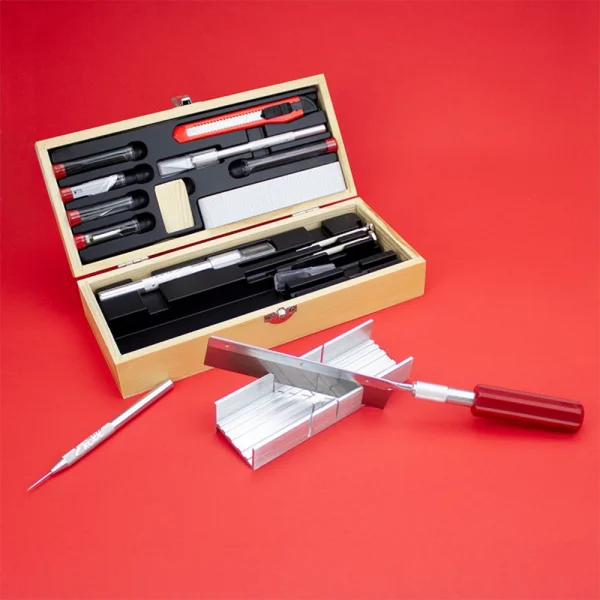 Excel Deluxe Wooden Knife & Tool Set (Boxed)